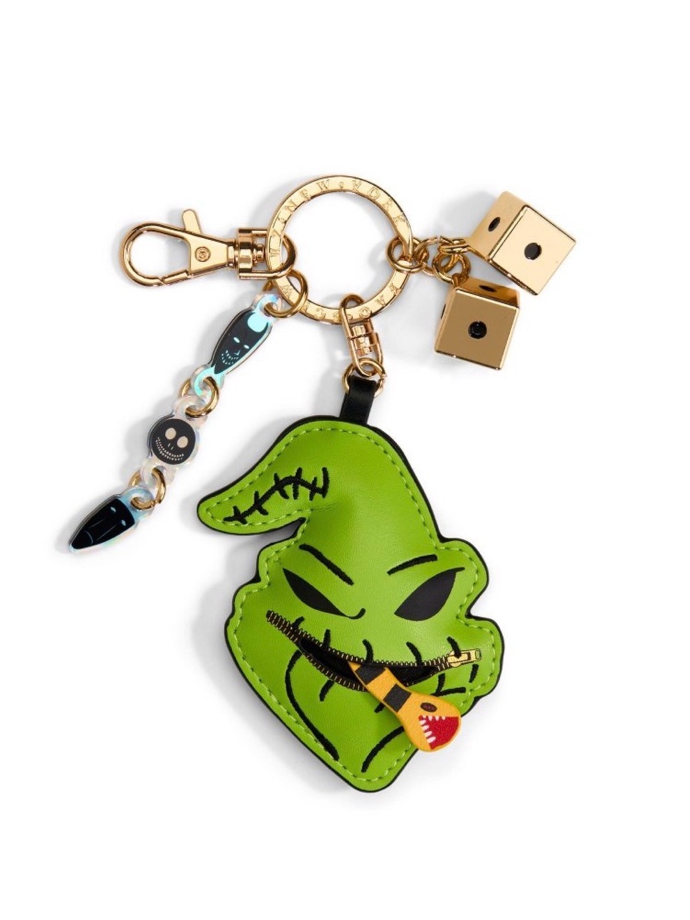 Fao Schwartz Nightmare before Christmas, Oogie, boogie purse, charm keychain